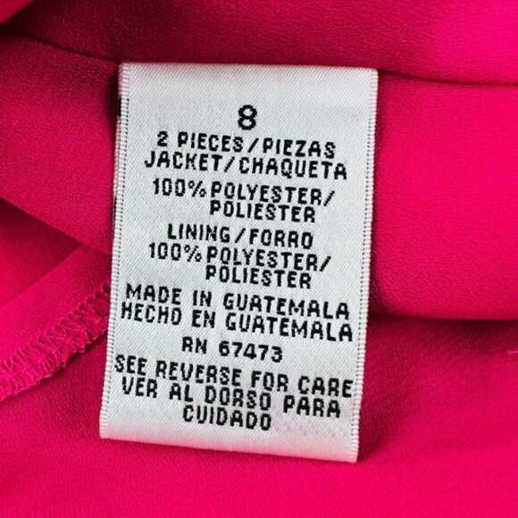 Vintage Danny & Nicole Dress Suit 2 Piece Pink Size 8 - Picture 4 of 8